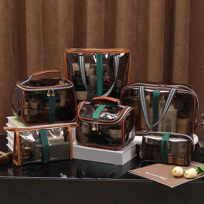 🛍️Vintage Clear Makeup Bag | Large Waterproof Cosmetic Case | Black Friday 60% OFF! 💄✨