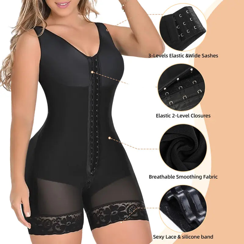 🎀 Premium Shapewear for Women | Tummy Control & Butt Lifting with Secure Zipper(副本)