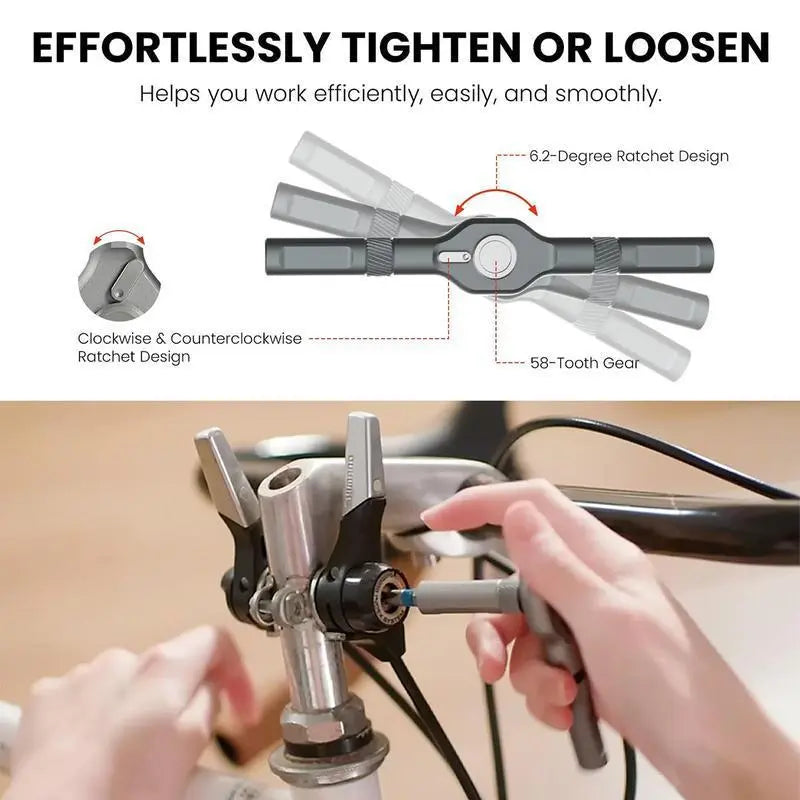 🔥24 in 1 DlY Screwdriver Set Magnetic Compact and Portable Ratchet Screwdriver(副本)