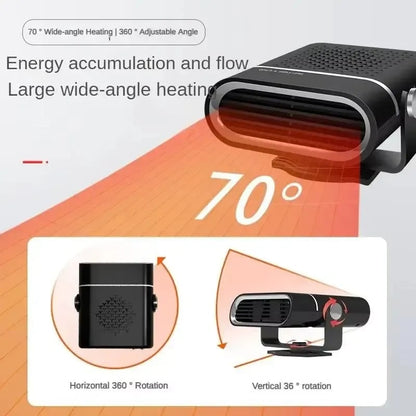 🚨 60% OFF Black Friday | 12V/24V Portable Car Heater | Fast Heating Fan