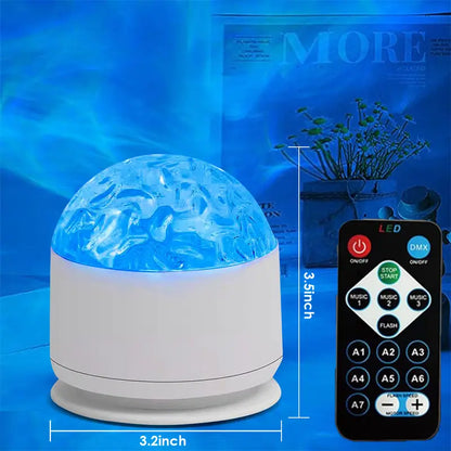 ✨ Starry Night Pro: 7-Color Galaxy Projector 🌠 | Music Rhythm Sync 🎵 | Ocean Wave & 3D Ripple Effects 🌊 | Perfect Christmas Gift 🎁