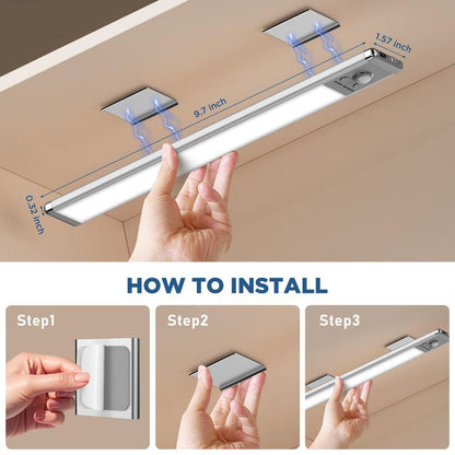 🔥LAST DAY SALE 50% OFF🔥 Under-cabinet lighting, indoor sensor night light-Smart 3-Color Motion Sensor Light（副本）