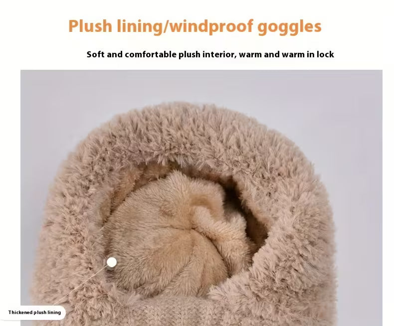 🔥50% off on the last day!🔥DIYSTAR -Winter Balaclava Hat Scarf Mask 3 in 1 Set Fleece Lined Windproof