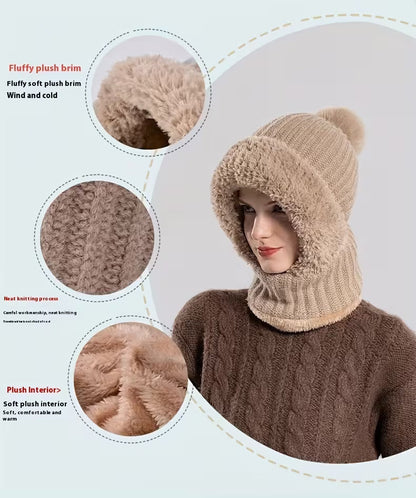 🔥50% off on the last day!🔥DIYSTAR -Winter Balaclava Hat Scarf Mask 3 in 1 Set Fleece Lined Windproof