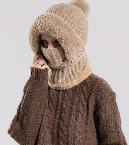 🔥50% off on the last day!🔥DIYSTAR -Winter Balaclava Hat Scarf Mask 3 in 1 Set Fleece Lined Windproof