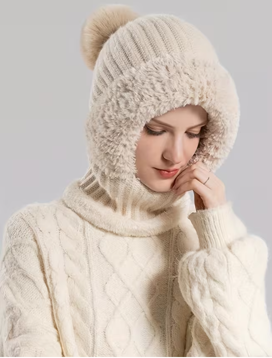 🔥50% off on the last day!🔥DIYSTAR -Winter Balaclava Hat Scarf Mask 3 in 1 Set Fleece Lined Windproof