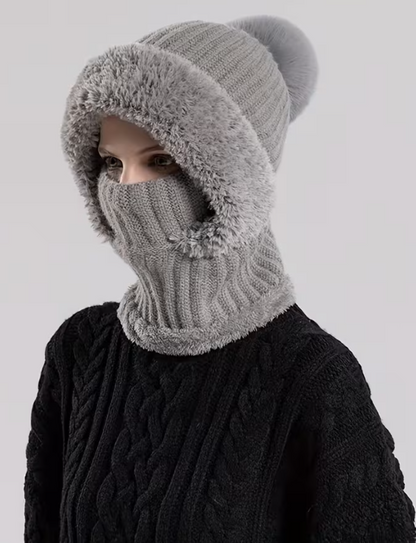 🔥50% off on the last day!🔥DIYSTAR -Winter Balaclava Hat Scarf Mask 3 in 1 Set Fleece Lined Windproof