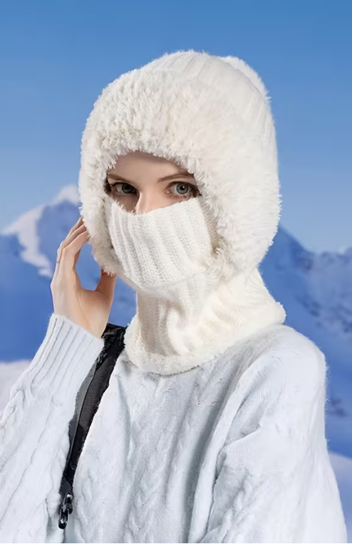 🔥50% off on the last day!🔥DIYSTAR -Winter Balaclava Hat Scarf Mask 3 in 1 Set Fleece Lined Windproof