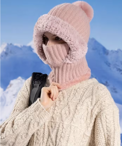 🔥50% off on the last day!🔥DIYSTAR -Winter Balaclava Hat Scarf Mask 3 in 1 Set Fleece Lined Windproof