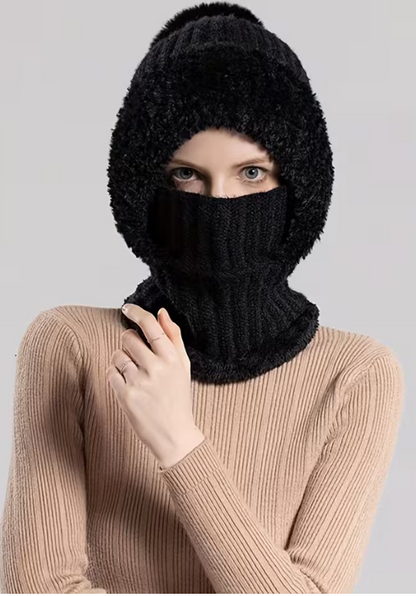 🔥50% off on the last day!🔥DIYSTAR -Winter Balaclava Hat Scarf Mask 3 in 1 Set Fleece Lined Windproof