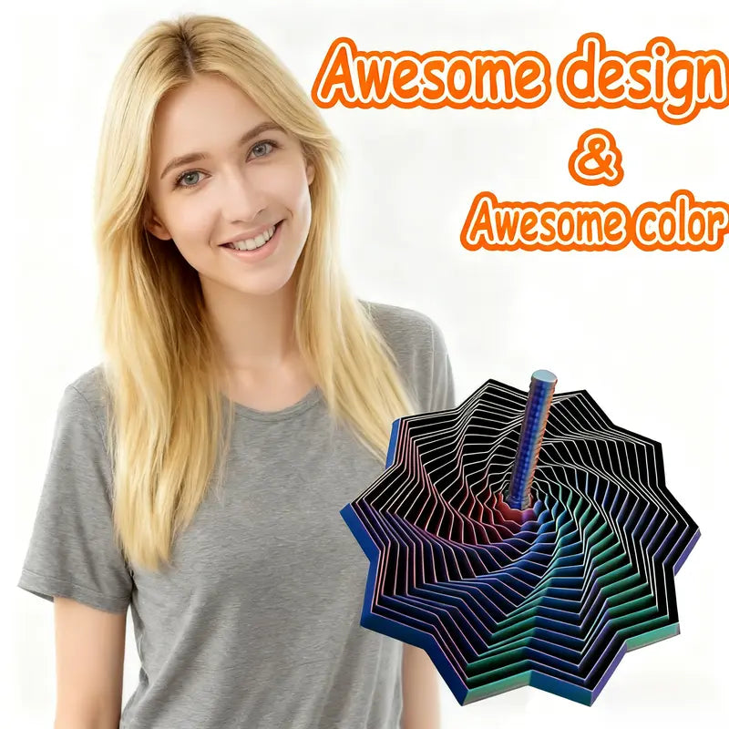 VortexZen 3D Printed Fidget Spinner for Anxiety Relief & Focus（副本）