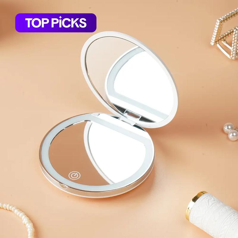 💄 50% OFF Black Friday Kit | LED Travel Makeup Mirror | Foldable & Portable with Lights