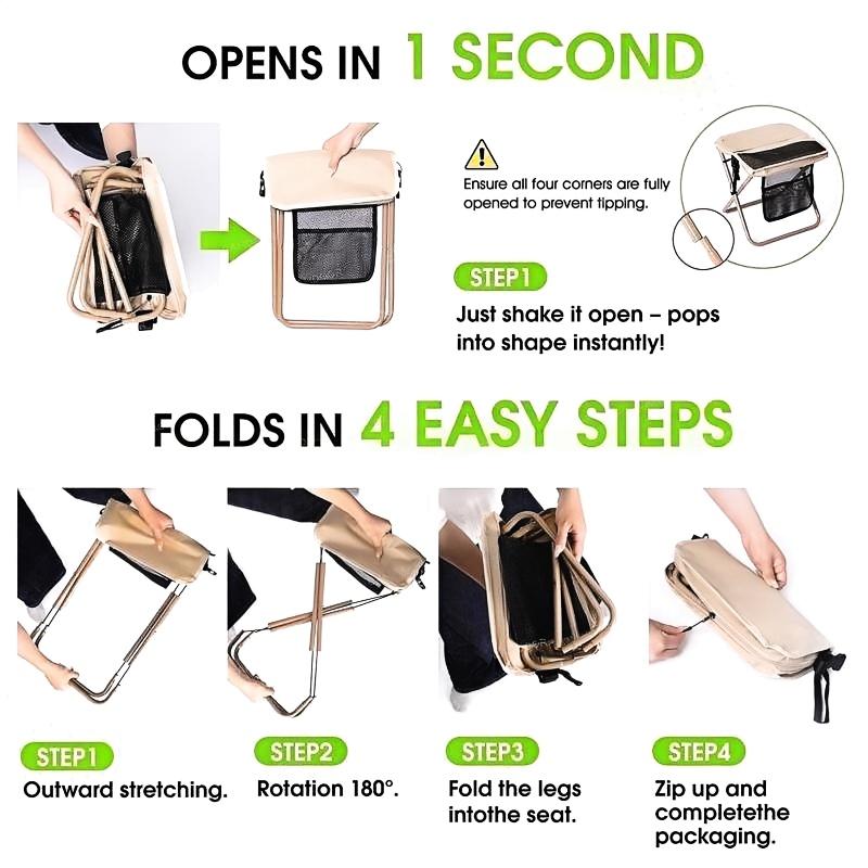 🔥LAST DAY SALE-60% OFF🔥-Camping Chairs, Christmas first choice, 1.5 lbs ultra light（副本）