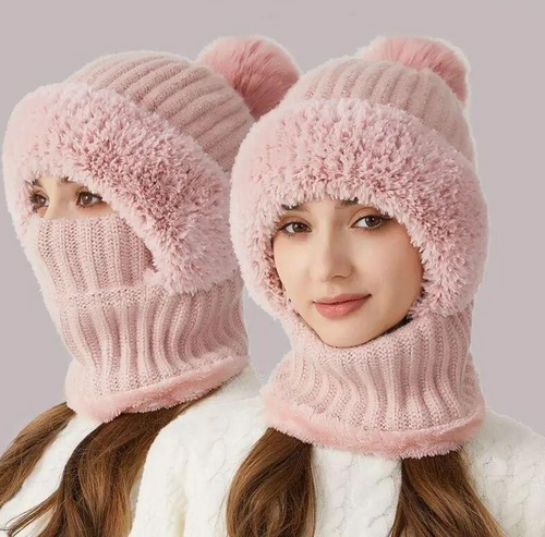 🔥50% off on the last day!🔥DIYSTAR -Winter Balaclava Hat Scarf Mask 3 in 1 Set Fleece Lined Windproof