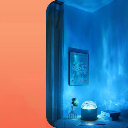 ✨ Starry Night Pro: 7-Color Galaxy Projector 🌠 | Music Rhythm Sync 🎵 | Ocean Wave & 3D Ripple Effects 🌊 | Perfect Christmas Gift 🎁