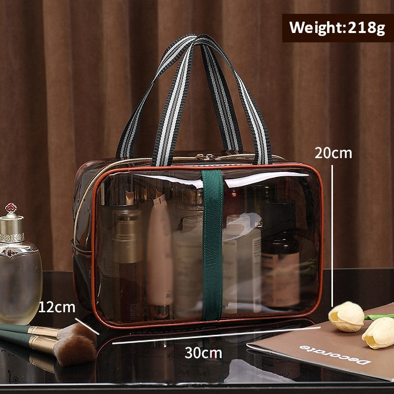 🛍️Vintage Clear Makeup Bag | Large Waterproof Cosmetic Case | Black Friday 60% OFF! 💄✨
