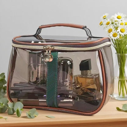 🛍️Vintage Clear Makeup Bag | Large Waterproof Cosmetic Case | Black Friday 60% OFF! 💄✨