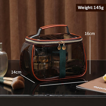 🛍️Vintage Clear Makeup Bag | Large Waterproof Cosmetic Case | Black Friday 60% OFF! 💄✨