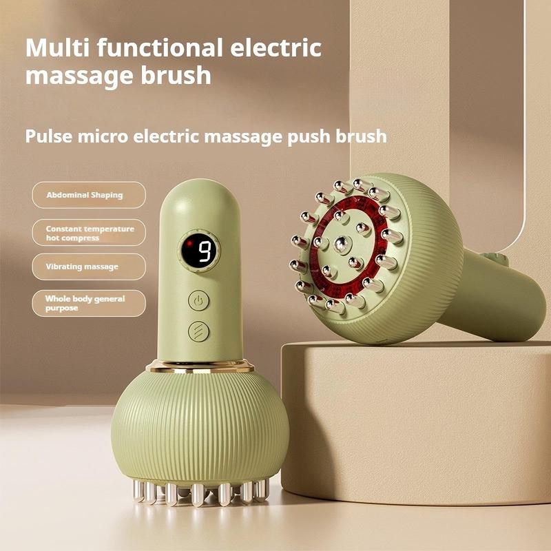 🎄 50% OFF! Dual-Head Massage Brush - Rechargeable Electric Body Relaxer | Holiday Gift（副本）