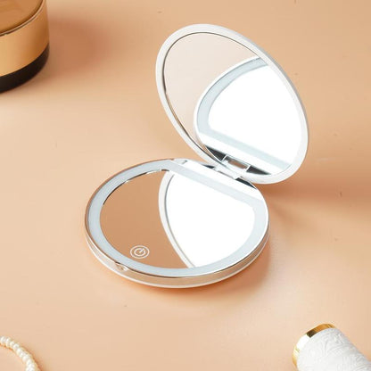 💄 50% OFF Black Friday Kit | LED Travel Makeup Mirror | Foldable & Portable with Lights