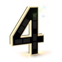 🏠Solar Illuminated House Number Sign | Auto-Sensing Light | Modern Farmhouse Style（副本）