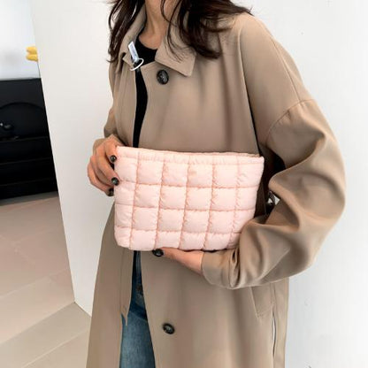 🎁 Black Friday Deal! Quilted Clutch Bag - Large Capacity Travel Organizer with Zipper | Perfect Thanksgiving & Christmas Gift for Women & Girls（副本）