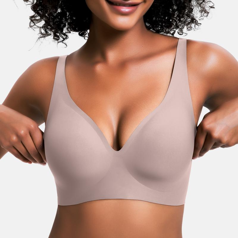🔥 80% OFF! Wireless Comfort Bras for Women - Seamless Push Up Bralette & Deep V Neck Everyday Bra（副本）