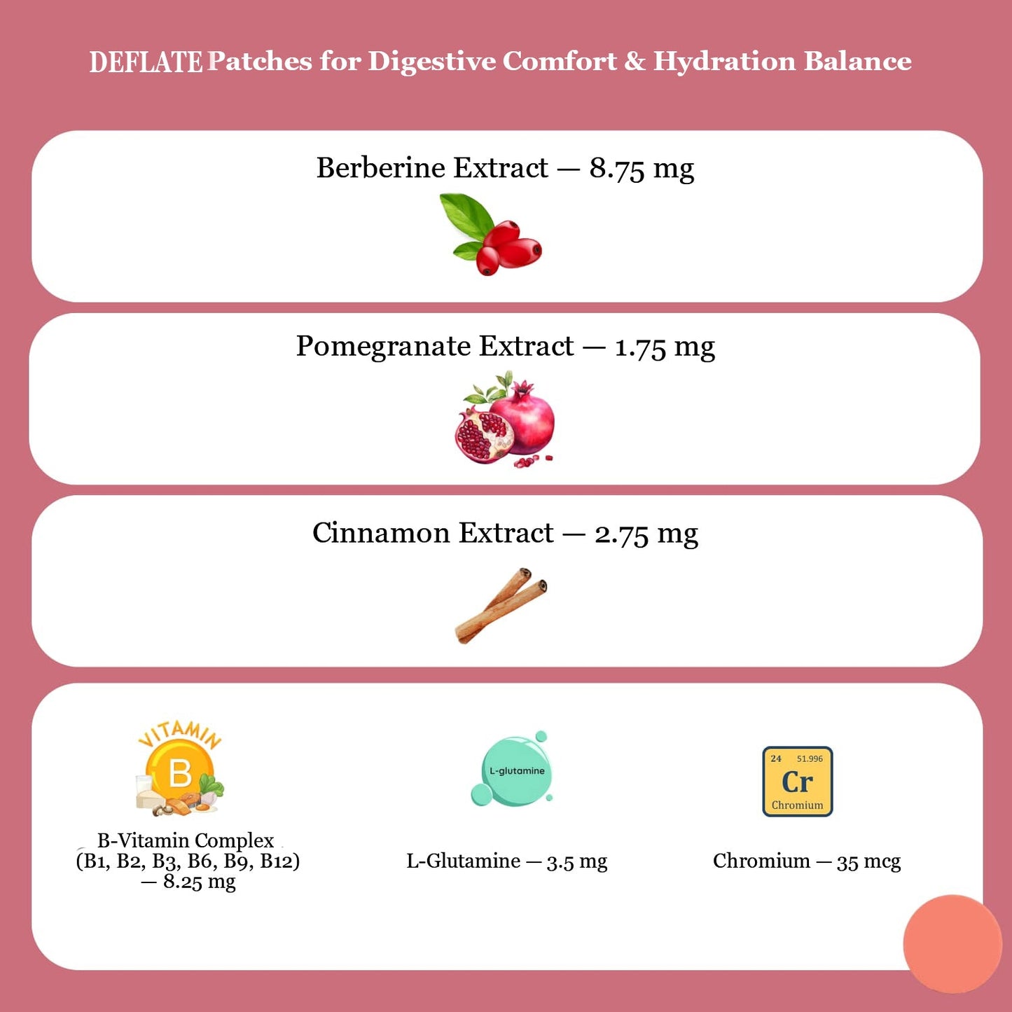 LOVILDS Targeted Gut & Bloat Relief Patches | Vegan Steady-Release Formula