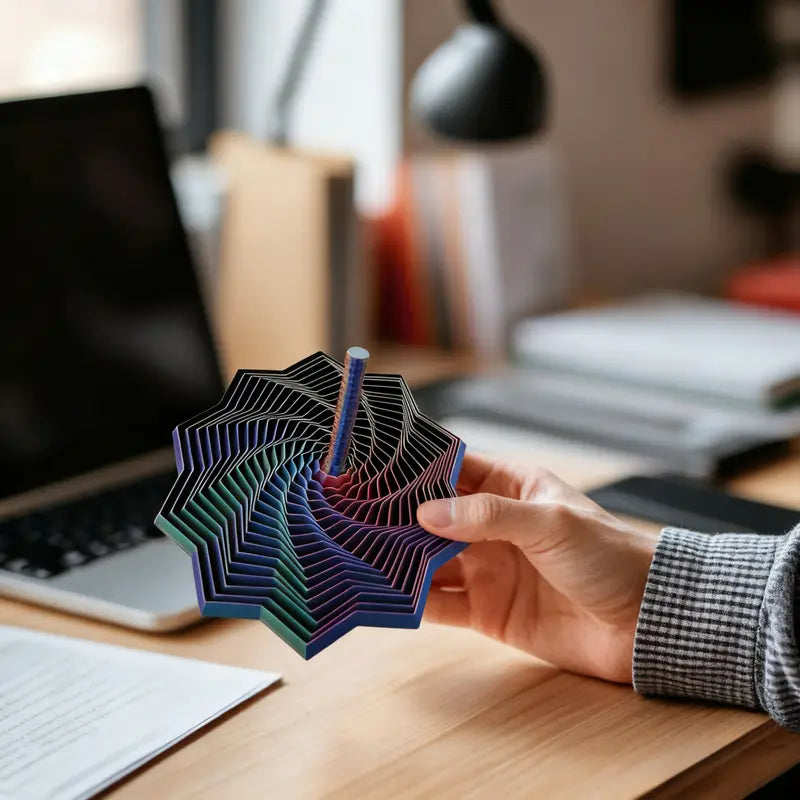 VortexZen 3D Printed Fidget Spinner for Anxiety Relief & Focus（副本）