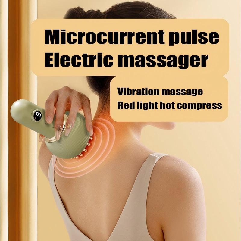 🎄 50% OFF! Dual-Head Massage Brush - Rechargeable Electric Body Relaxer | Holiday Gift（副本）