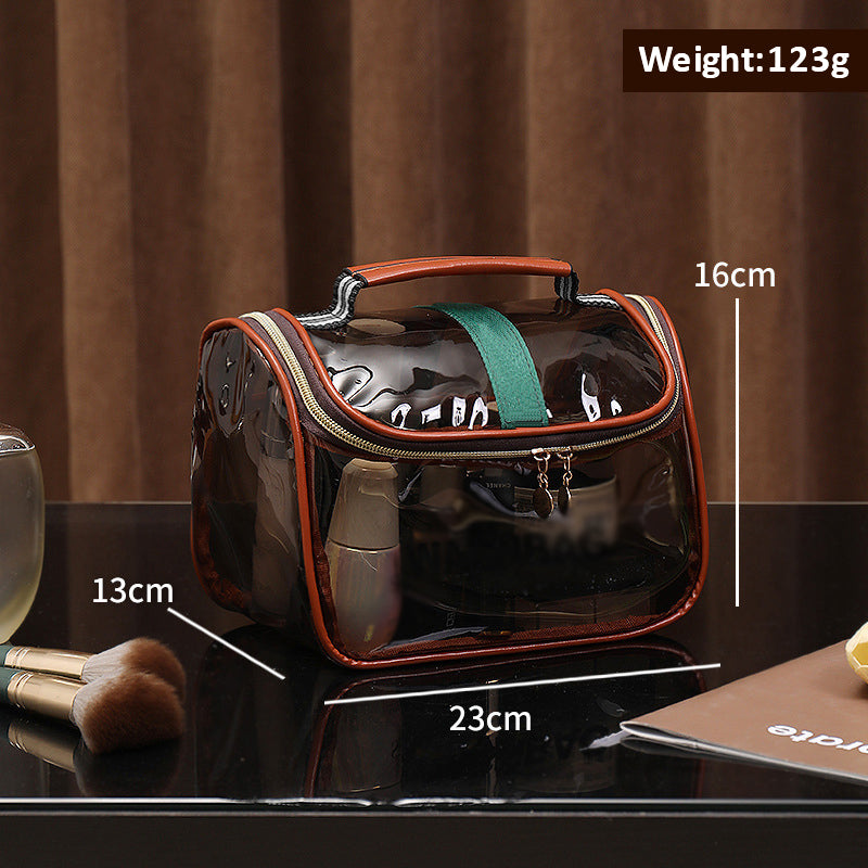 🛍️Vintage Clear Makeup Bag | Large Waterproof Cosmetic Case | Black Friday 60% OFF! 💄✨