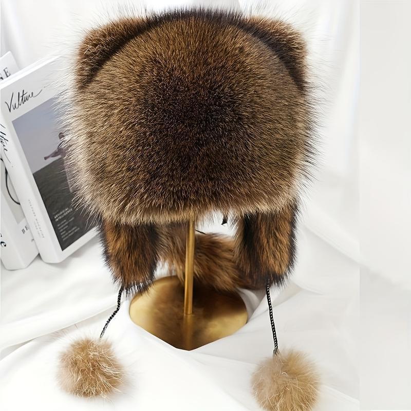 🎁 Black Friday 60% OFF! Raccoon Tail Mood Hat – Detachable Fluffy Earmuffs, Cozy Winter Accessory