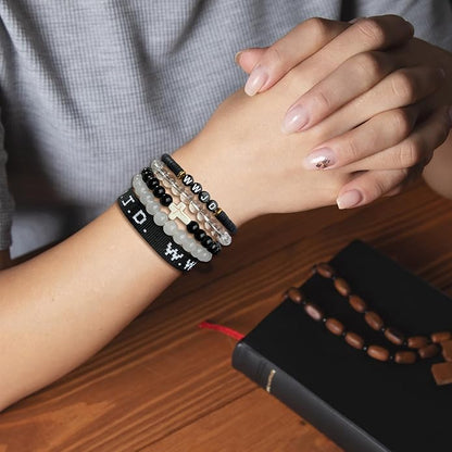 🔥50% off on the last day!🔥Letter Design Beaded Bracelet