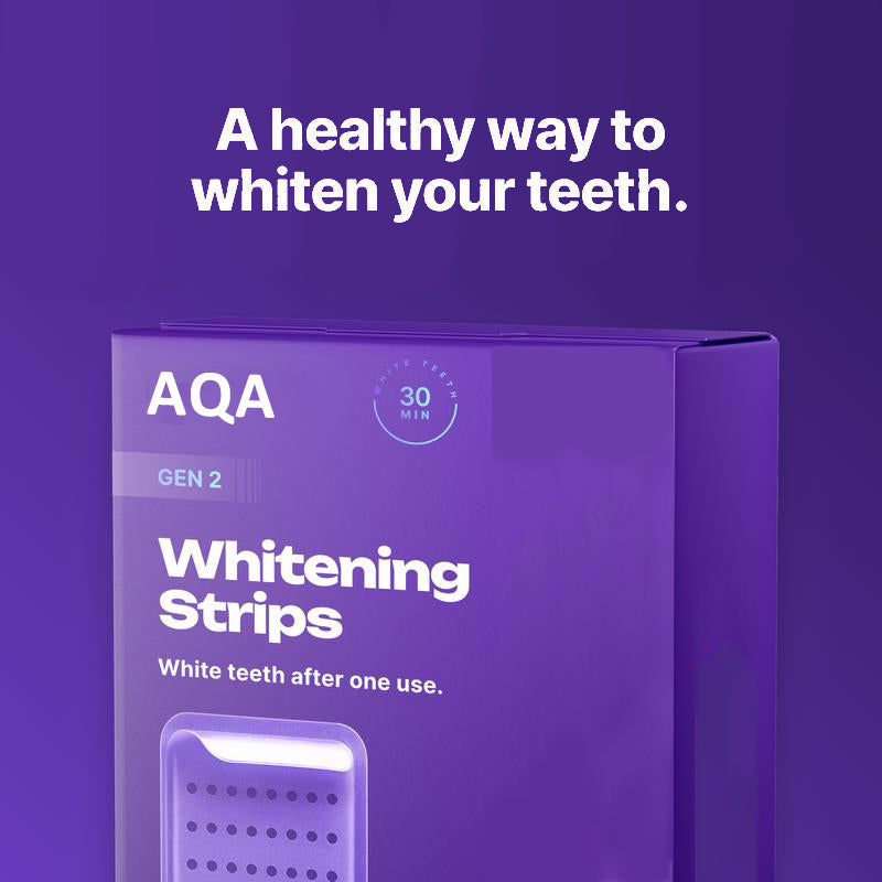 🎄 Christmas Special! AQA Teeth Whitening Strips - 21 Treatments | Safe for Enamel & Sensitive Teeth | 50% OFF（副本）