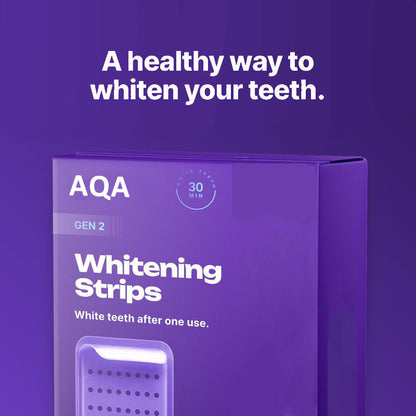 🎄 Christmas Special! AQA Teeth Whitening Strips - 21 Treatments | Safe for Enamel & Sensitive Teeth | 50% OFF（副本）