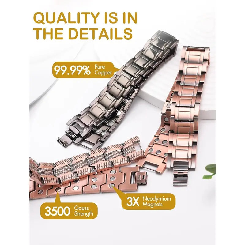 🔥LAST DAY SALE-80% OFF🔥-Copper magnetic bracelet——Relieve fatigue and promote blood circulation
