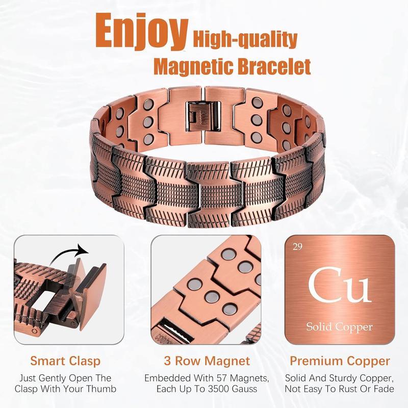 🔥LAST DAY SALE-80% OFF🔥-Copper magnetic bracelet——Relieve fatigue and promote blood circulation