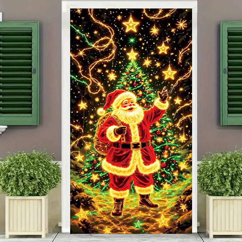 ✨ Christmas Door Curtain Party Banner - 80% OFF Limited Time | Black Friday Special（副本）