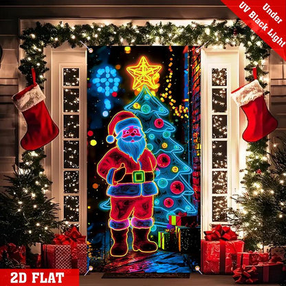 ✨ Christmas Door Curtain Party Banner - 80% OFF Limited Time | Black Friday Special（副本）