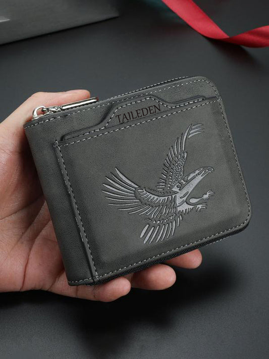 🔥Black Friday 50% OFF--Men's Vintage Eagle Embossed Short Wallet（副本）