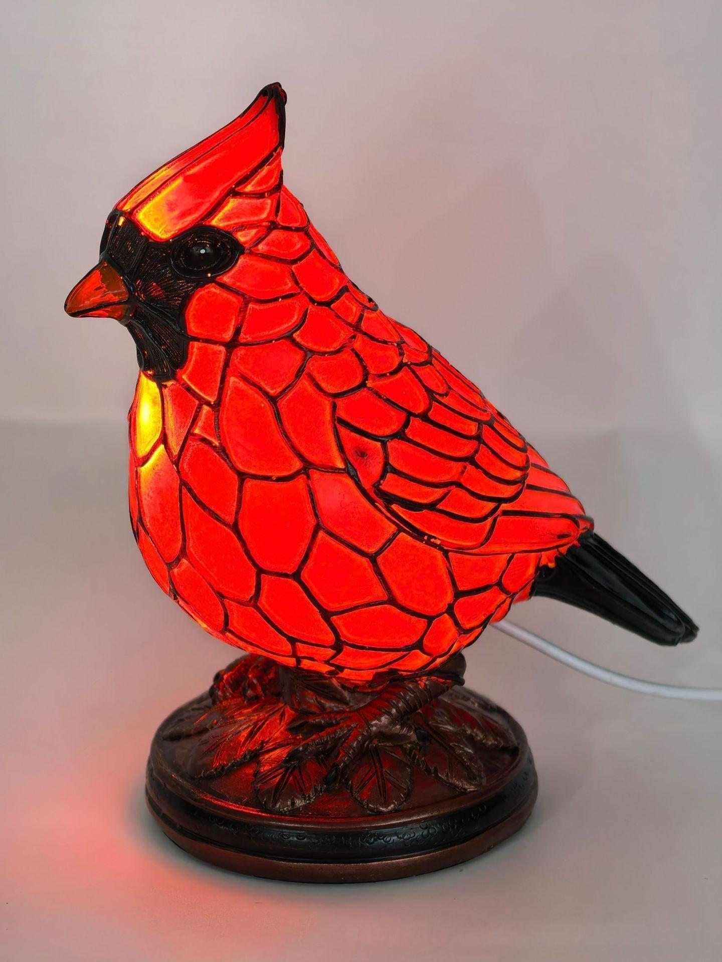 🚨 50% OFF Christmas Robin Lamp | Hand-Painted Resin Decor | Cozy Bedside Ligh