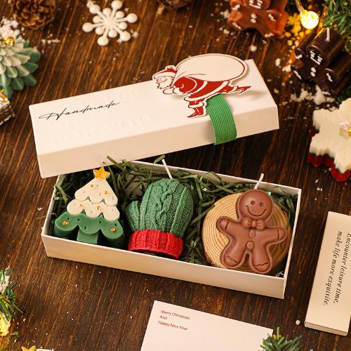 🎄 Hand-Poured Christmas Candle Trio | Holiday Home Fragrance Gift Set 🕯️（副本）