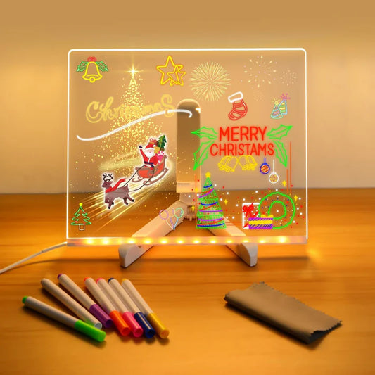 🎁 LAST DAY 80% OFF! Acrylic LED Message Board - Perfect Holiday Gift with Customizable Display!（副本）