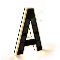 🏠Solar Illuminated House Number Sign | Auto-Sensing Light | Modern Farmhouse Style（副本）