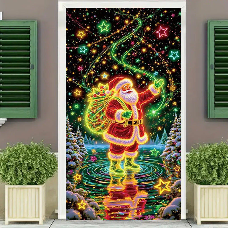 ✨ Christmas Door Curtain Party Banner - 80% OFF Limited Time | Black Friday Special（副本）