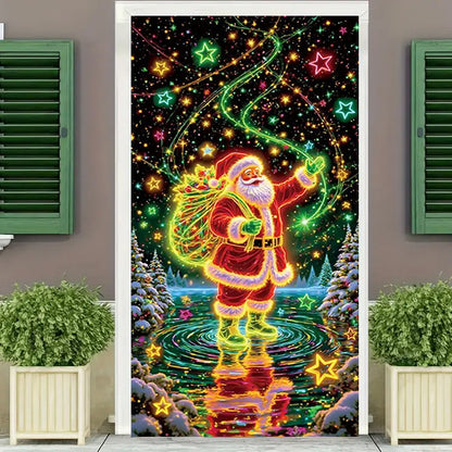 ✨ Christmas Door Curtain Party Banner - 80% OFF Limited Time | Black Friday Special（副本）