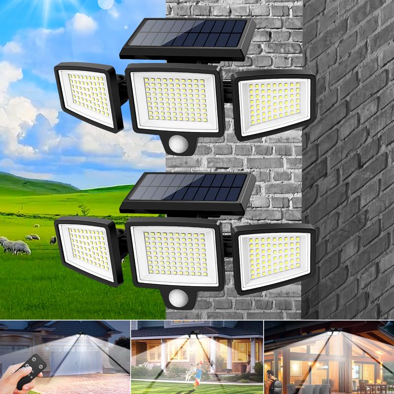🦃 Black Friday Solar Deal! 2500LM 3-Head Security Lights | IP65 Waterproof & 3 Lighting Modes