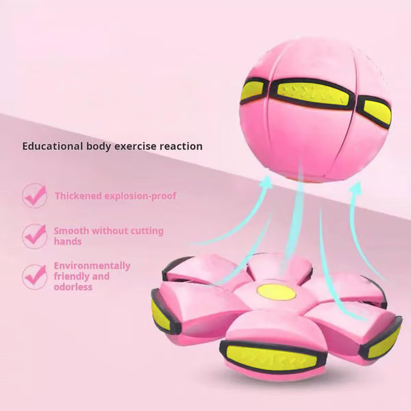 🎄 Christmas Magic Light Ball - 3-in-1 Transforming Flying Saucer & Bouncing Toy | Black Friday Special!（副本）