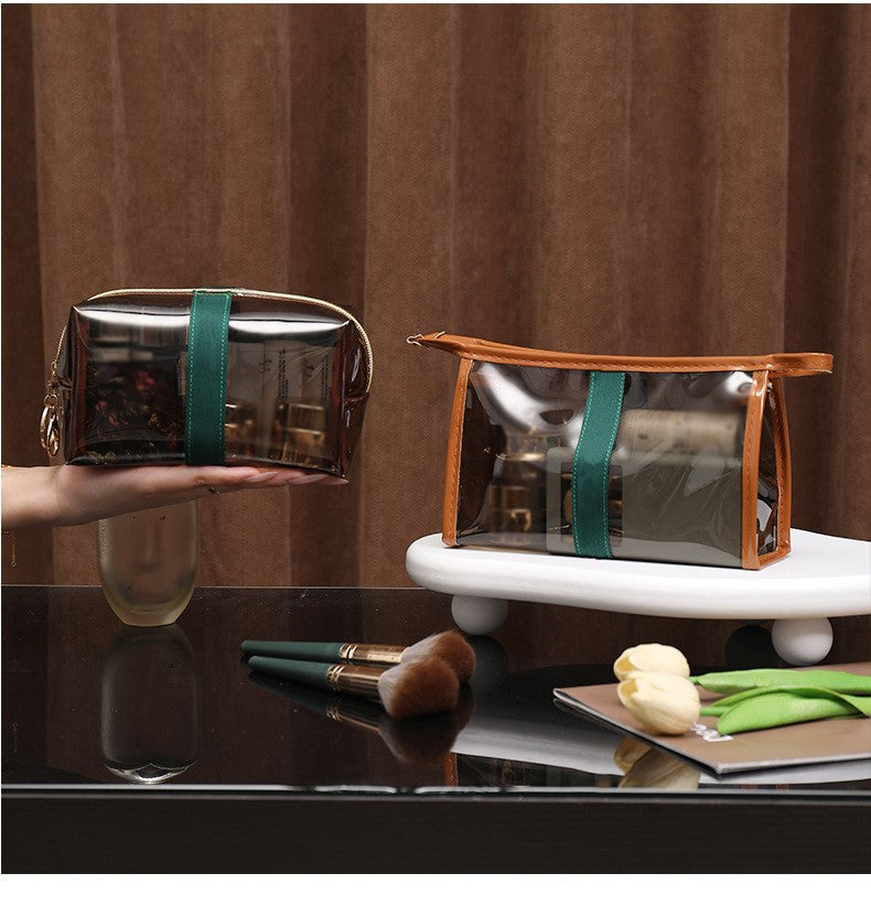🛍️Vintage Clear Makeup Bag | Large Waterproof Cosmetic Case | Black Friday 60% OFF! 💄✨
