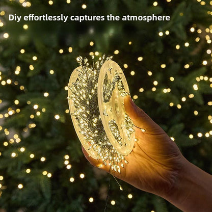 🎄Christmas Tree & Holiday Decor  | Fairy String Lights ✨ Waterproof Copper Wire | Multi-Function Indoor/Outdoor Use| 3 Color Options